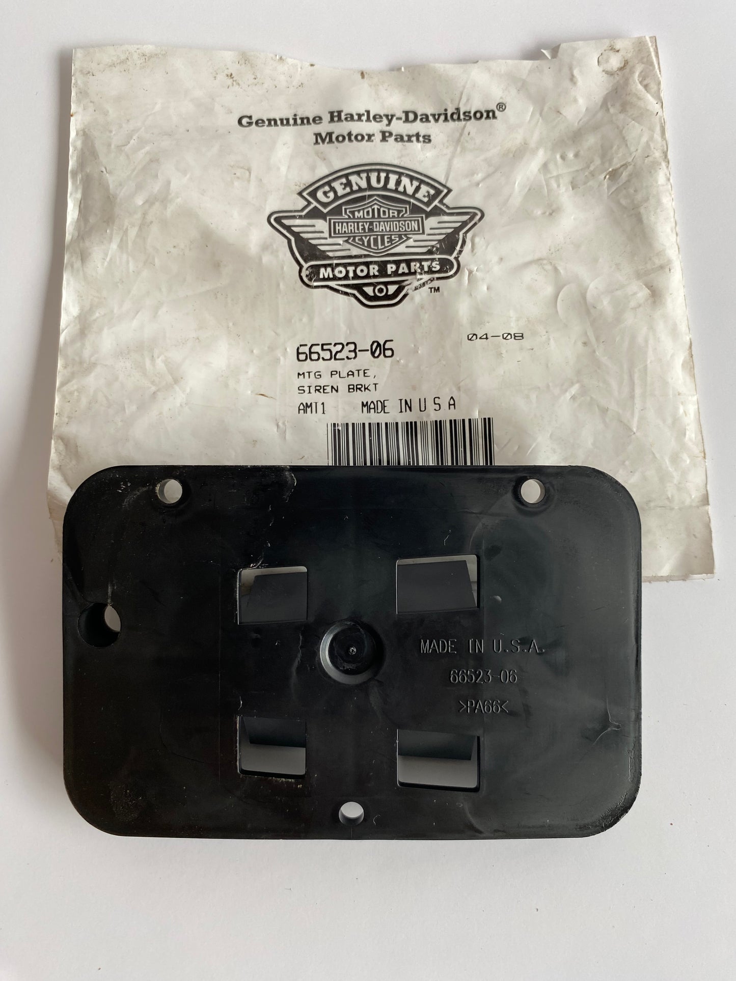 Harley Davidson Sportster Alarm Siren Bracket REF OEM 66523-06