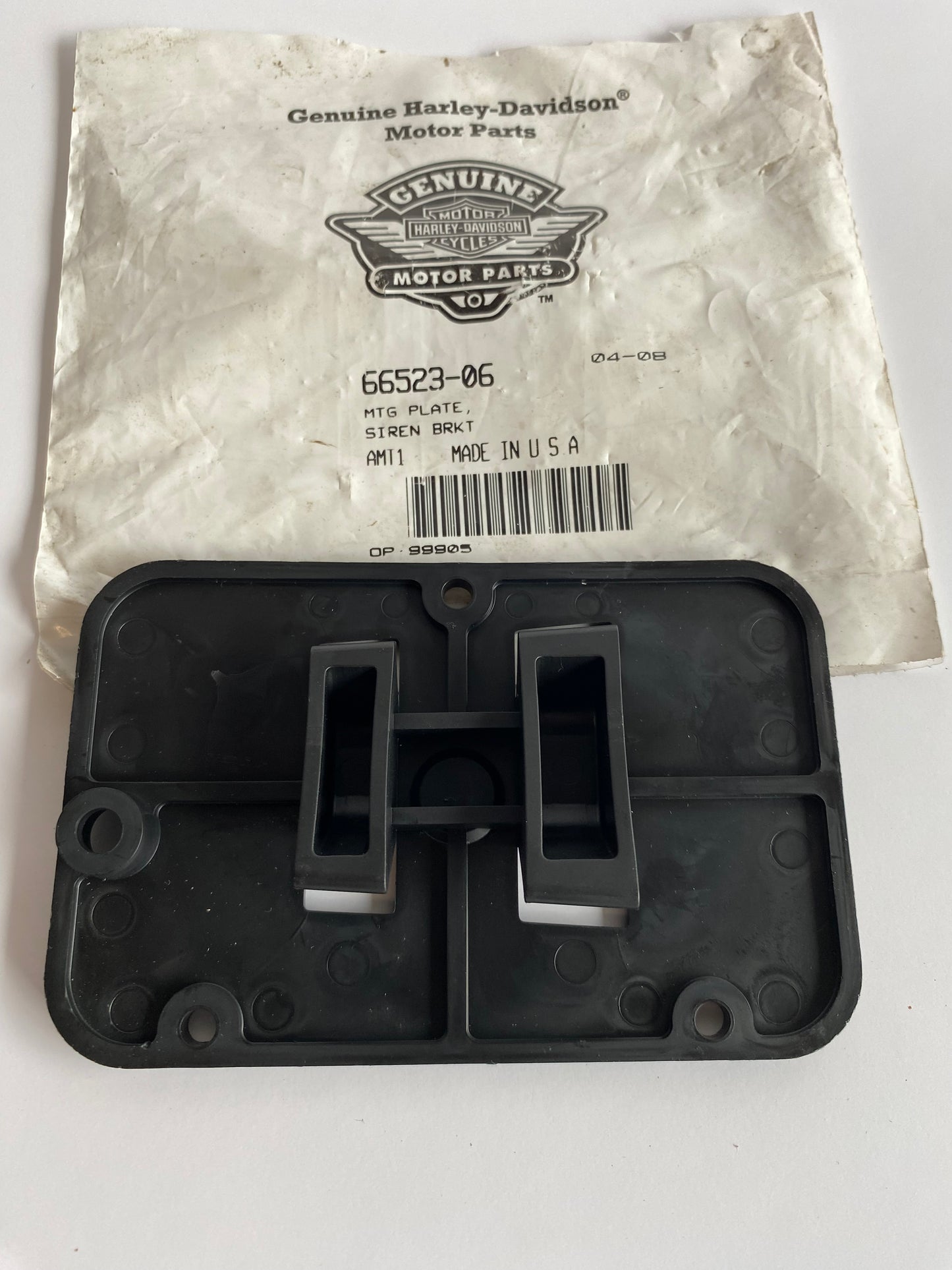 Harley Davidson Sportster Alarm Siren Bracket REF OEM 66523-06