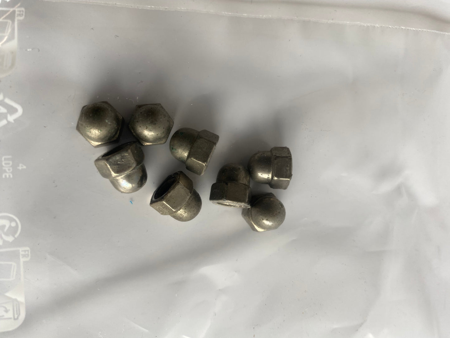 Windshield cap nuts 12-24 Harley Davidson REF OEM 7651A