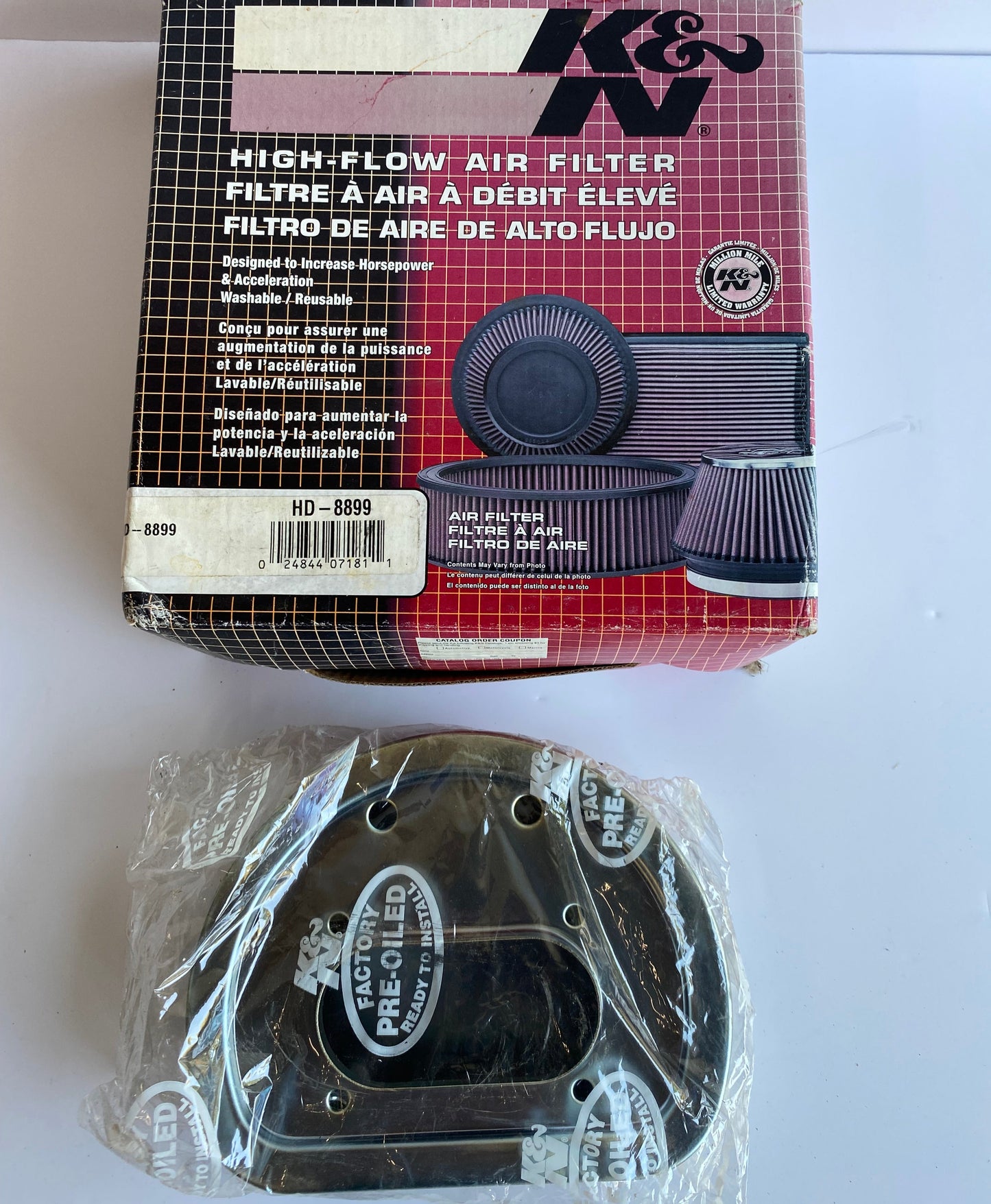 Filtre à air K&N Magnetti Marelli Harley Davidson REF OEM 29462-99
