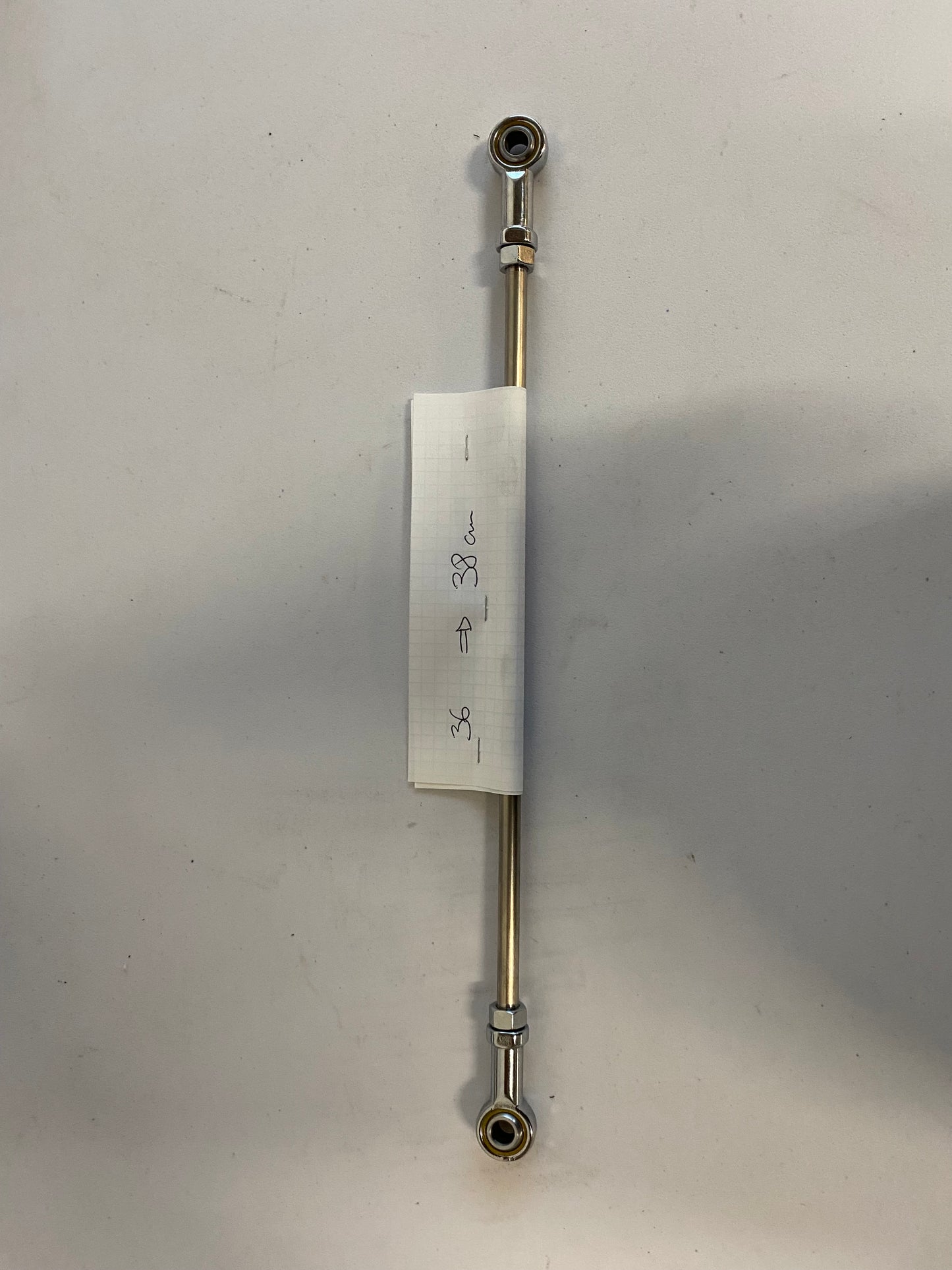 Selector rod with new ball joints and stainless steel rod Harley Davidson 36=>38 cm