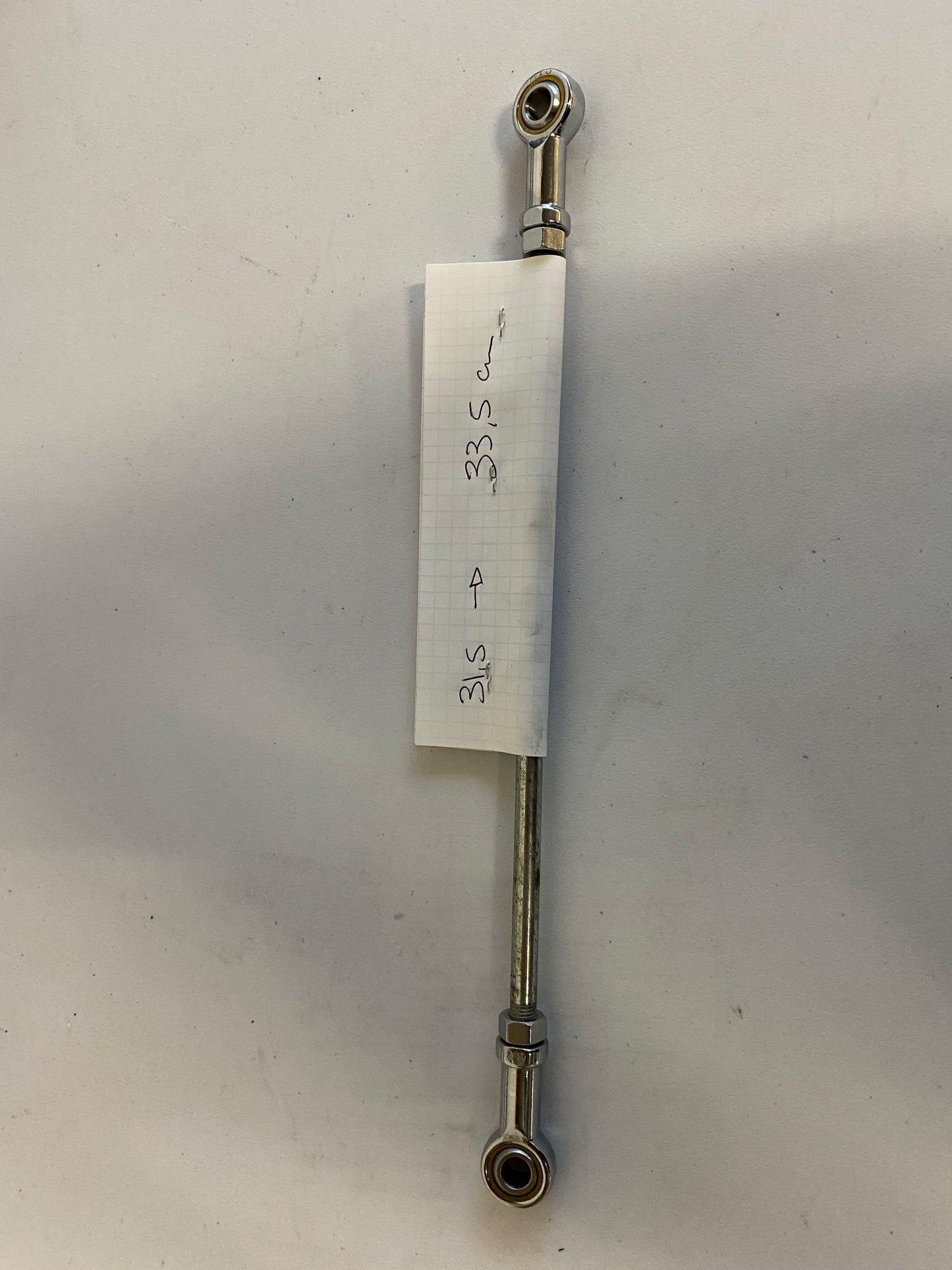 New ball joint selector rod and nickel-plated steel rod Harley Davidson 31.5 =>33.5 cm