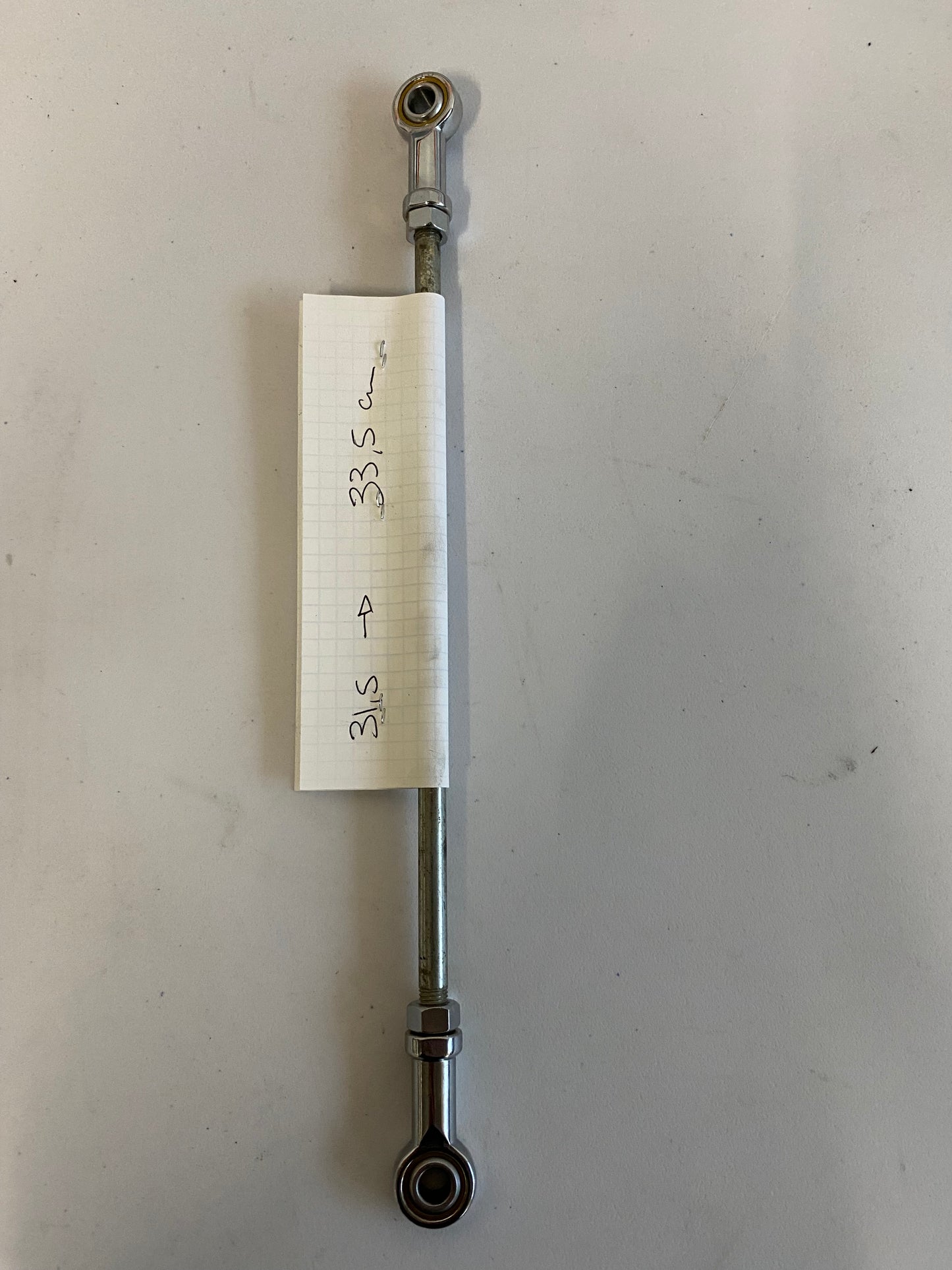 New ball joint selector rod and nickel-plated steel rod Harley Davidson 31.5 =>33.5 cm