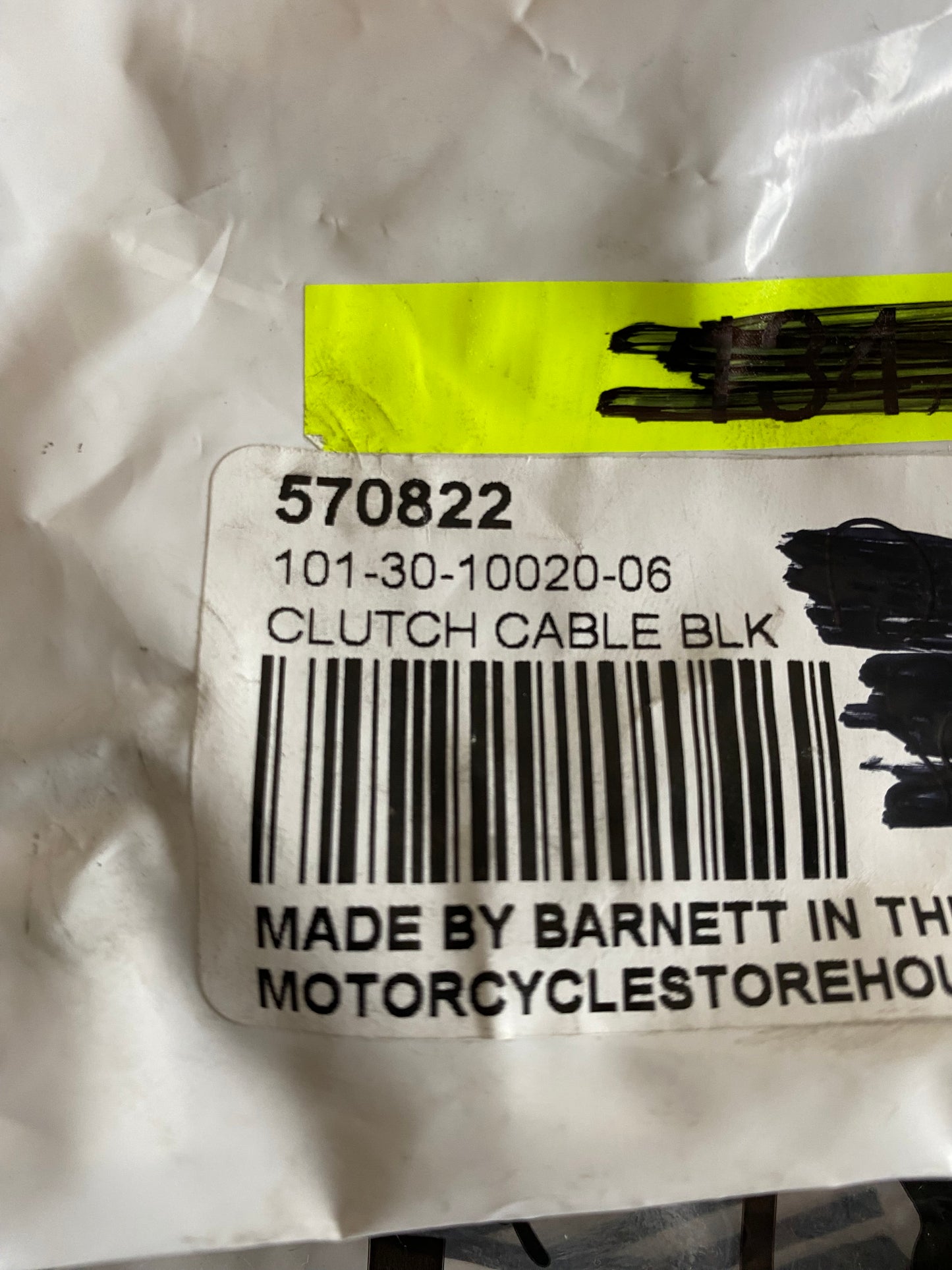 Barnett Harley Davidson Black Clutch Cable REF MCS: 570822