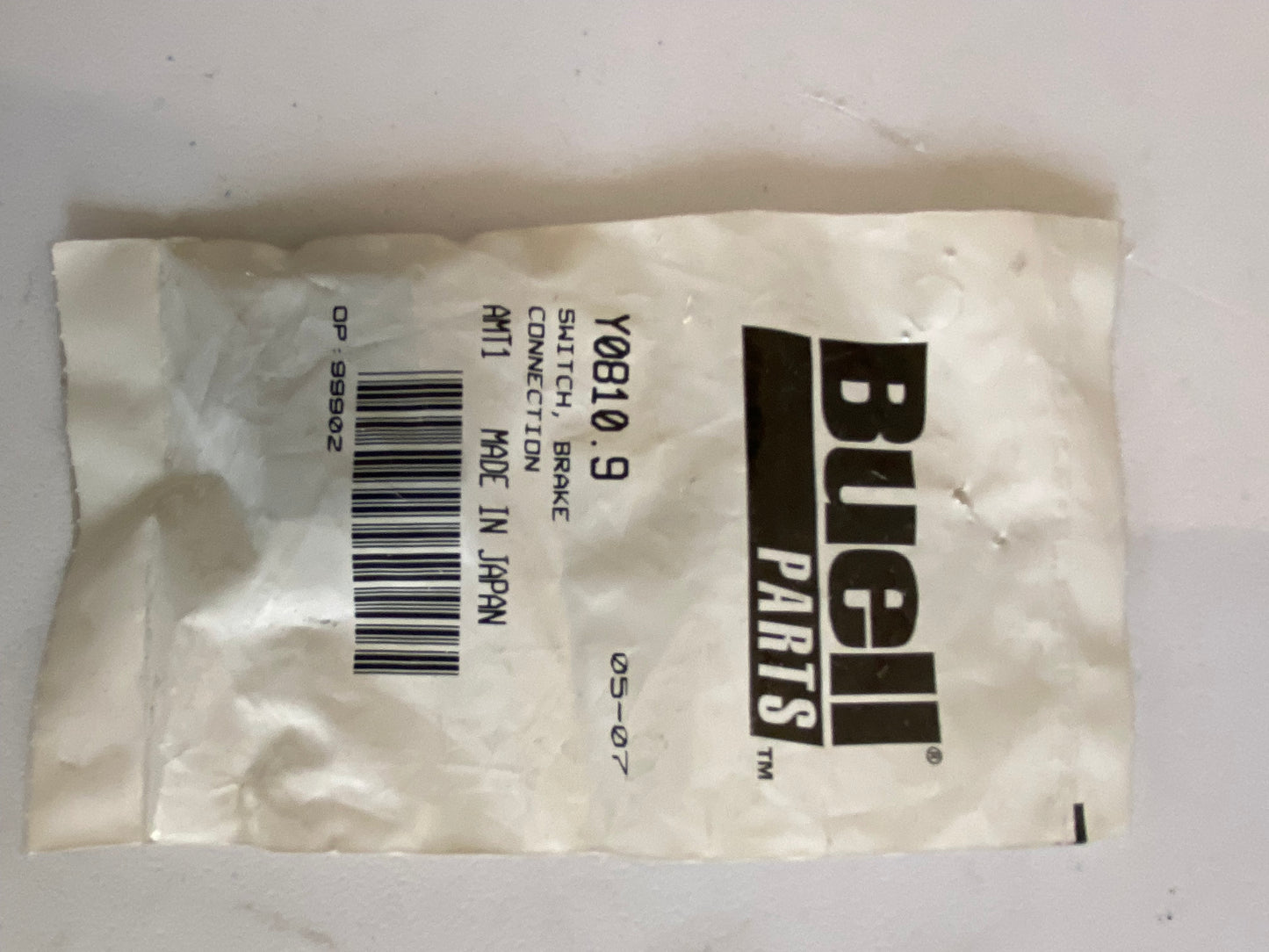 BUELL Front Brake Switch OEM REF: Y0810.9