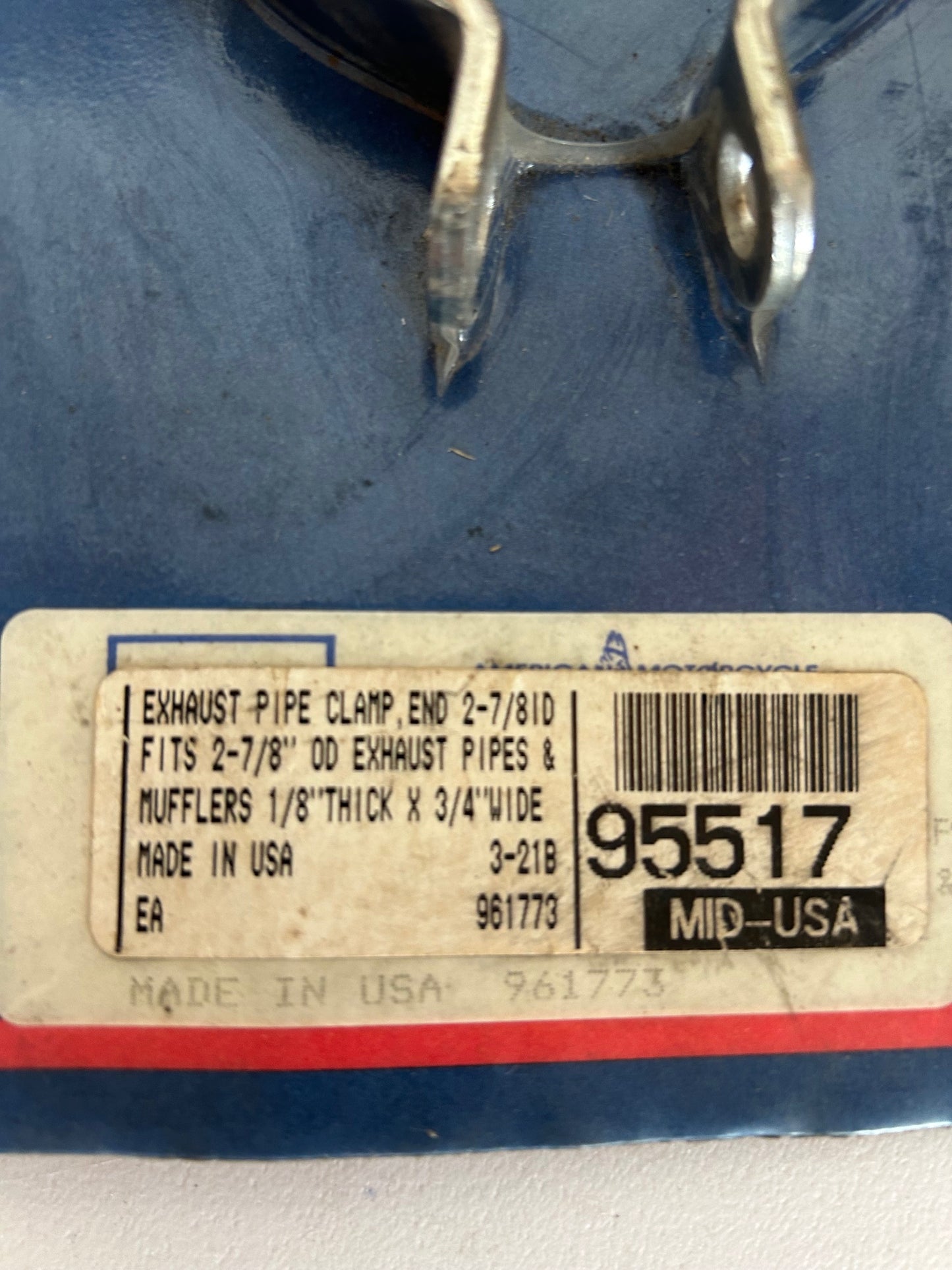 Harley Davidson 2 7/8 Exhaust Clamp REF MID-USA 95517