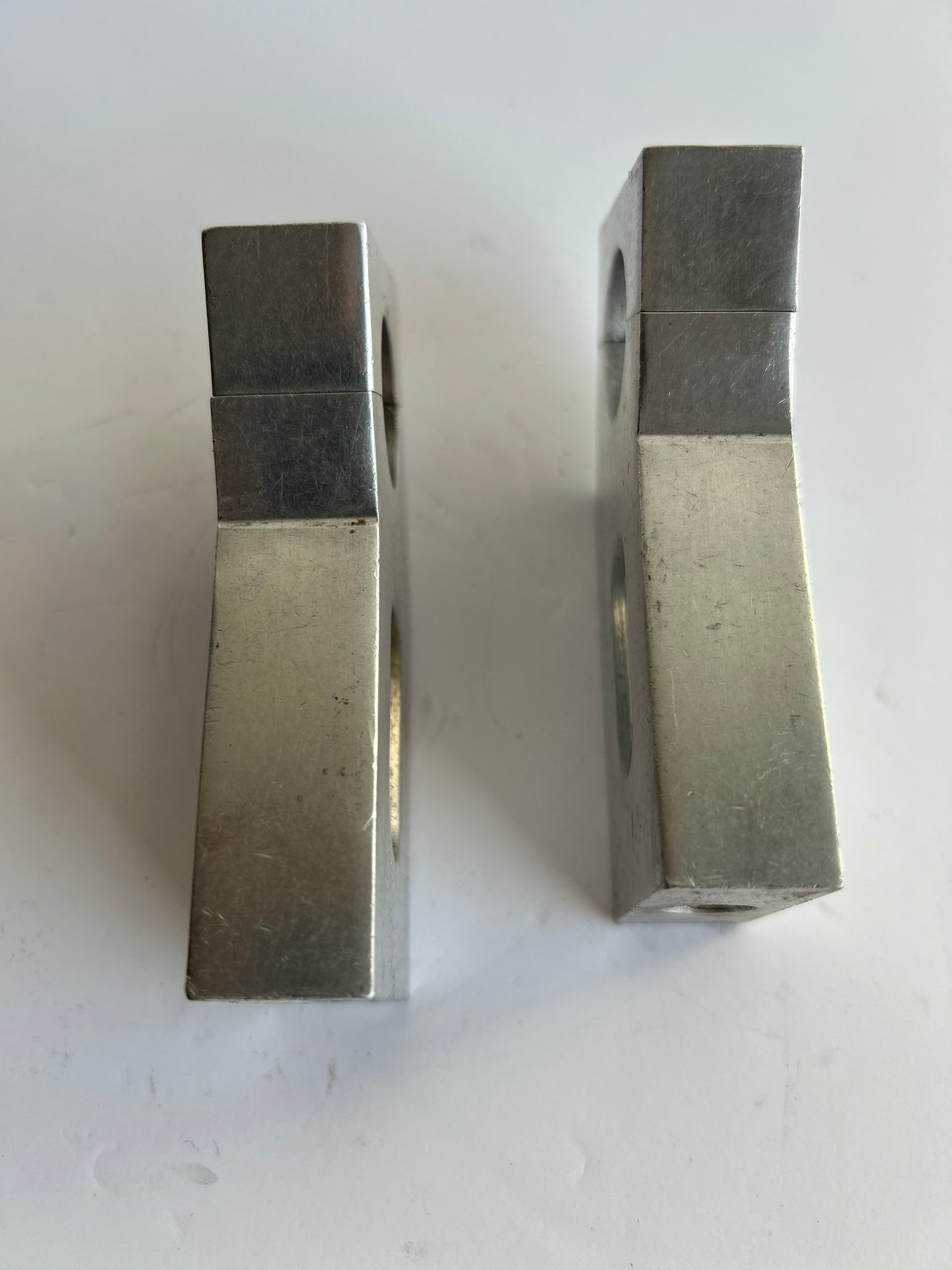 Set of 3 inch aluminum Harley Davidson Chopper angled risers