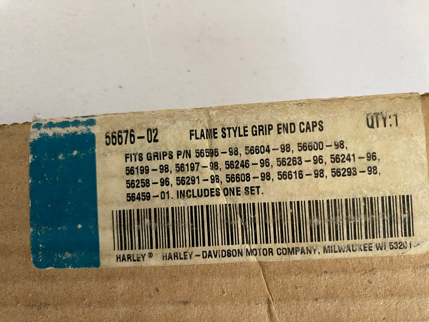 Harley Davidson grip ends REF OEM: 56676-02