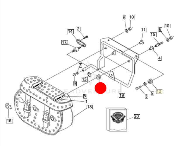 Silent bloc Harley Davidson REF OEM 11473