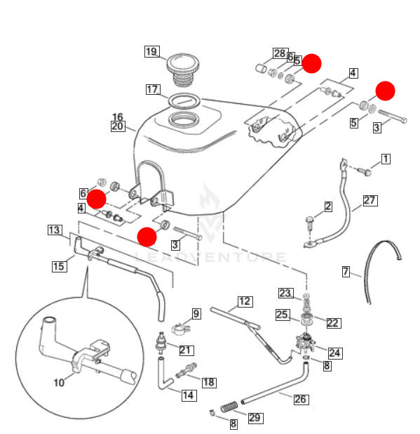 Silent bloc Harley Davidson REF OEM 11473
