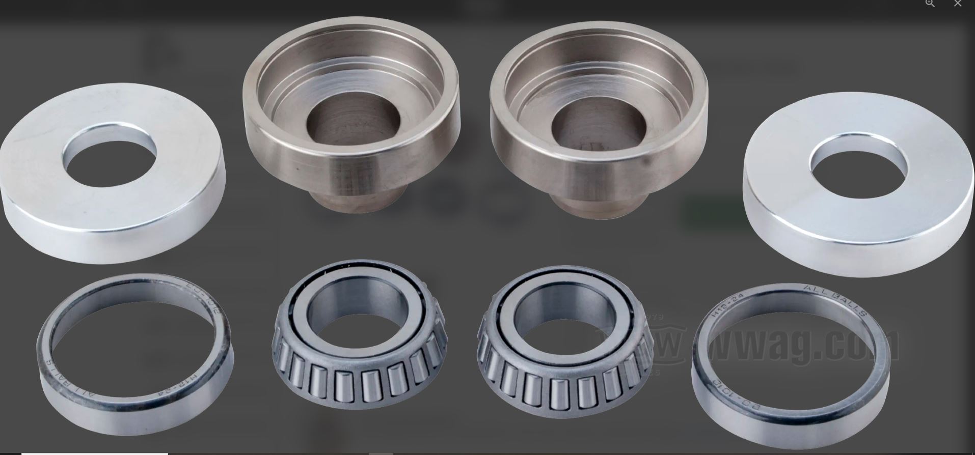 Kit roulements direction conversion 1 pouce => 7/8 Harley Davidson REF WW 15-151