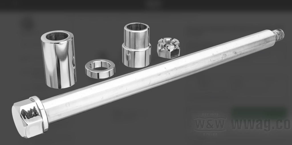 Axe roue avant pour fourche Springer Harley Davidson REF WW 28-659