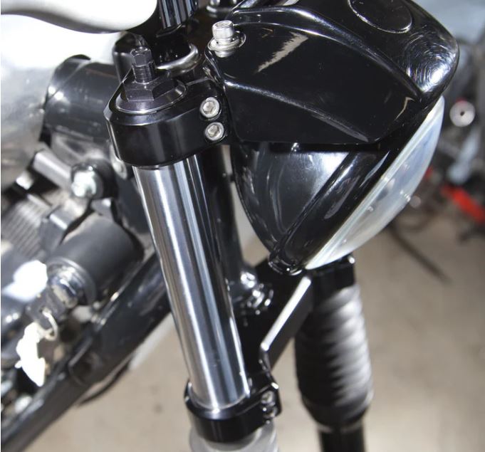 Jeu de tés de fourche 39 mm noir Speed Merchant Sportster, Dyna Harley Davidson REF Drag 0408-0298