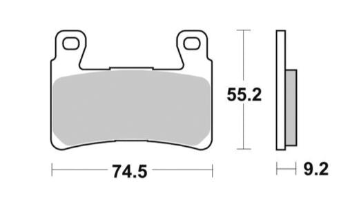Jeu de plaquettes de frein avant XR1200 & Softail M8 Harley Davidson REF OEM 42739-08