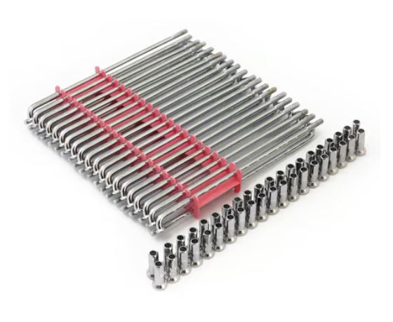 jeu de 40 rayons chrome pour roue de 16 pouces Harley Davidson REF MCS 519945
