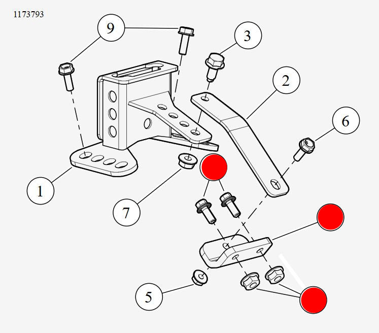 Support dosseret pilote Touring Harley Davidson REF 52590-09