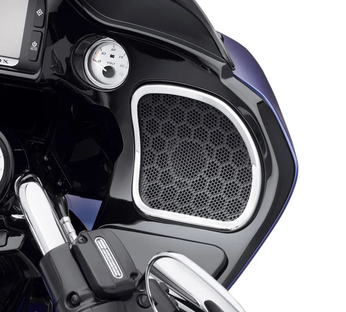 Entourages chromés hauts parleurs Road Glide Harley Davidson REF 61400297