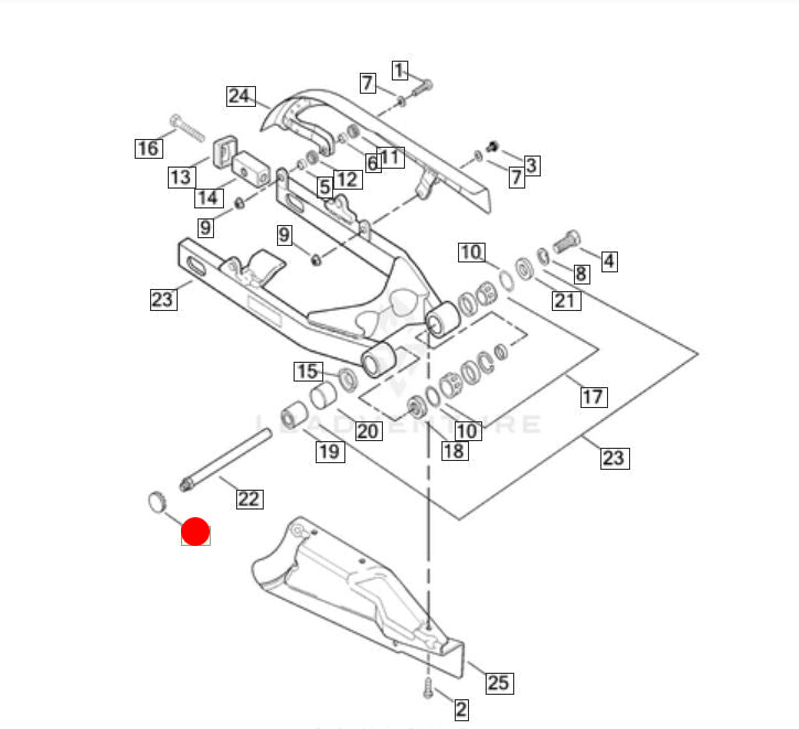 Cache trou chromé bras oscillant Dyna Harley Davidson REF OEM 67859-90