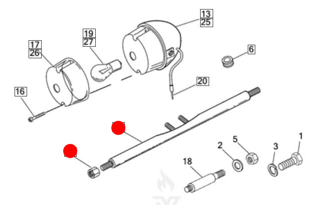 Support de clignotants arrière + plaque immatriculation Dyna & FXR Harley Davidson REF 68430-89A