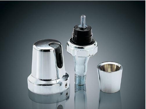 Cache chromé capteur pression huile Evo 1340 Harley Davidson REF Kuryakyn 8136