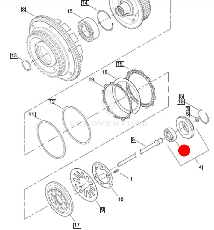 Roulement débrayeur embrayage Harley Davidson REF OEM 8885