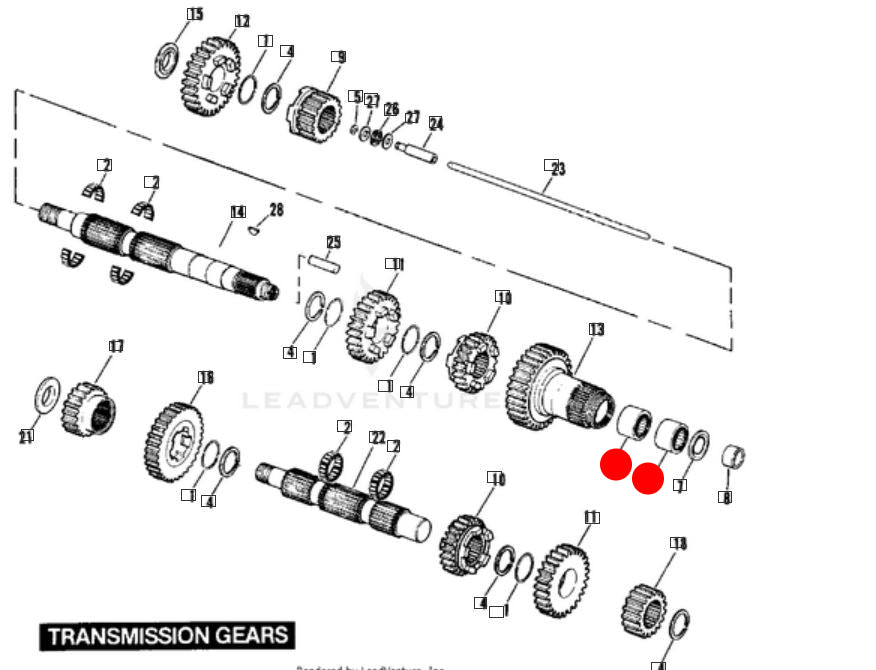 Harley Davidson Big Twin Gearbox Shaft Bearing REF OEM 8907
