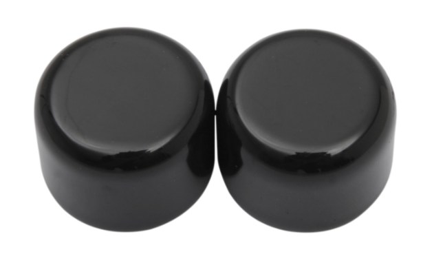 Kit de 2 caches de fixations sissy bar noir court REF OEM 42881-10