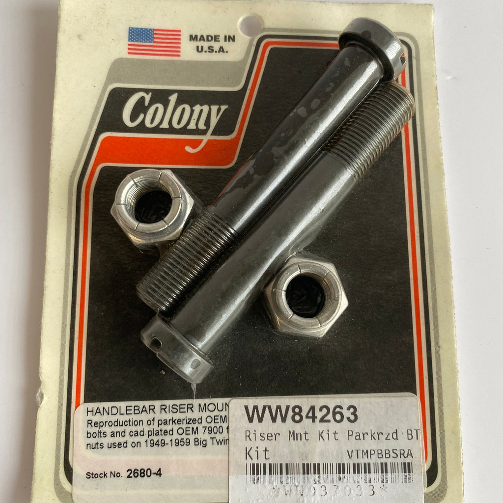 Jeu de vis risers Panhead Hydra Glide Harley Davidson REF OEM 56154-49 et 7572W