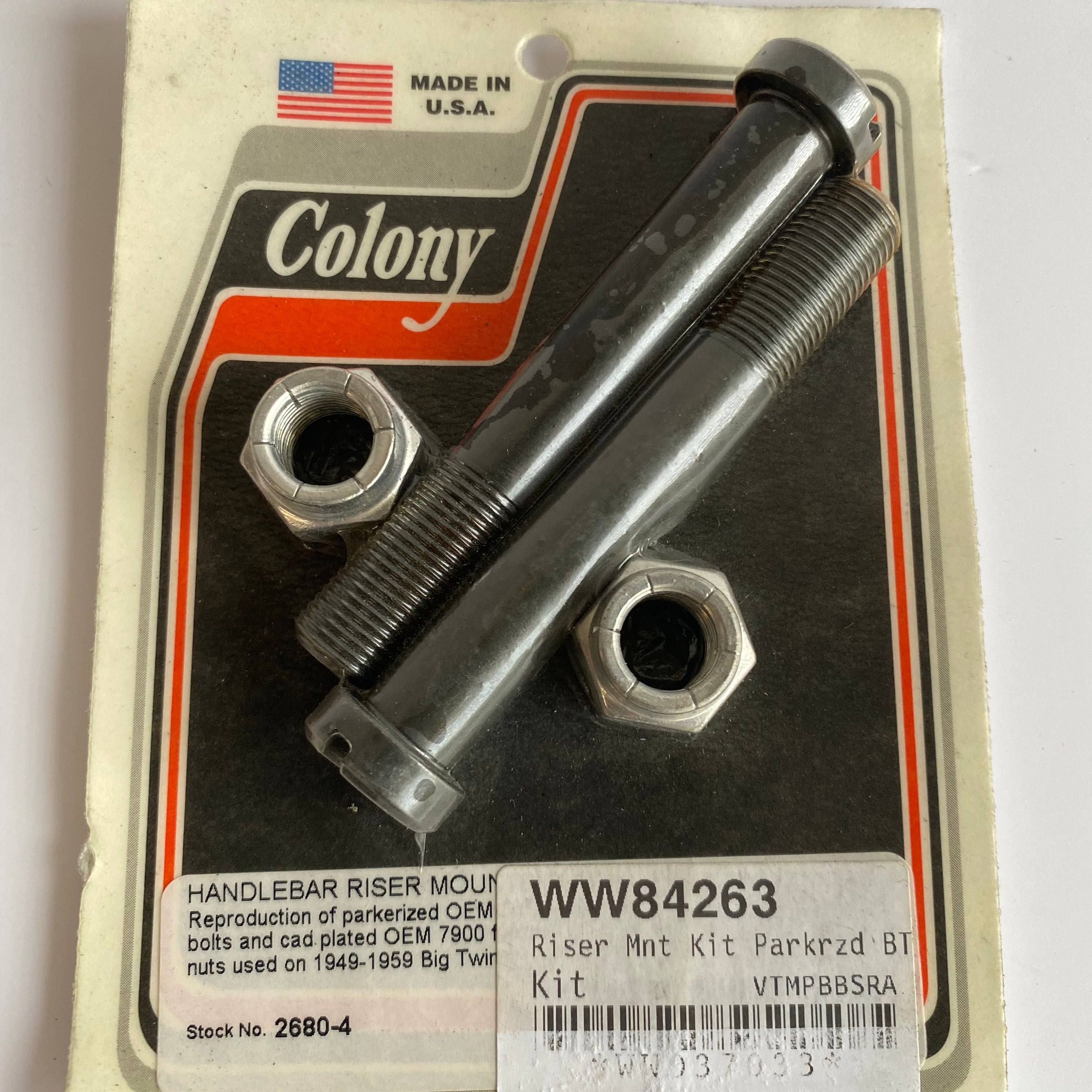 Jeu de vis risers Panhead Hydra Glide Harley Davidson REF OEM 56154-49 et 7572W