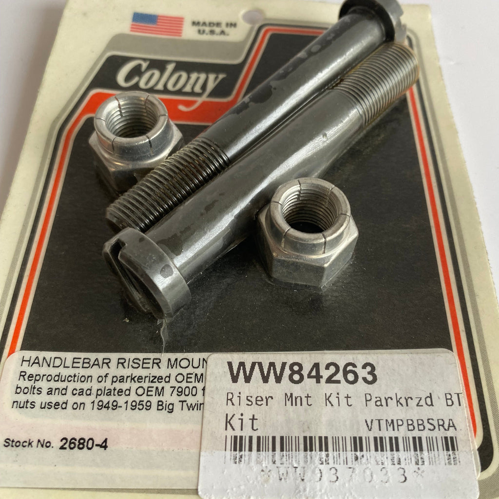 Jeu de vis risers Panhead Hydra Glide Harley Davidson REF OEM 56154-49 et 7572W