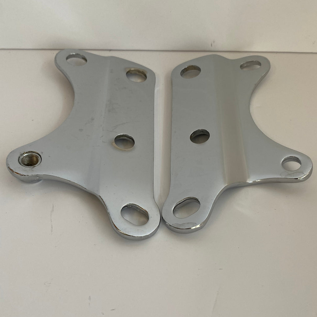 Jeu de supports moteur chromés Sportster Harley Davidson REF OEM 16210-84A & 16212-84