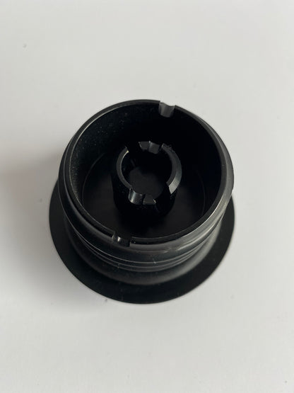 Left Pop-Up Fuel Cap, Left Hand Thread Black Wrinkle Harley Davidson 96-99