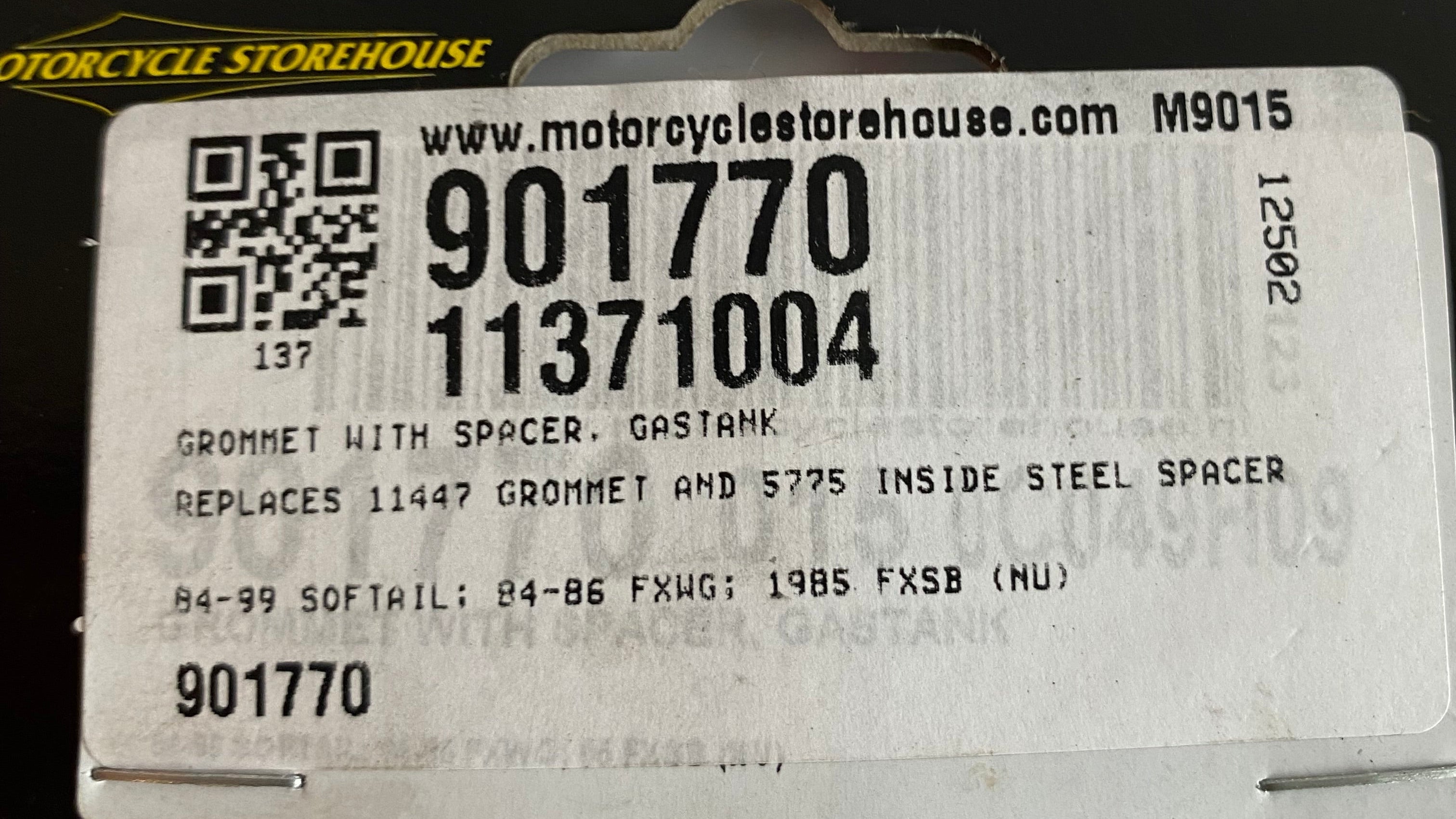 Silent bloc réservoir carburant Softail Harley Davidson REF OEM 11447 & 5775