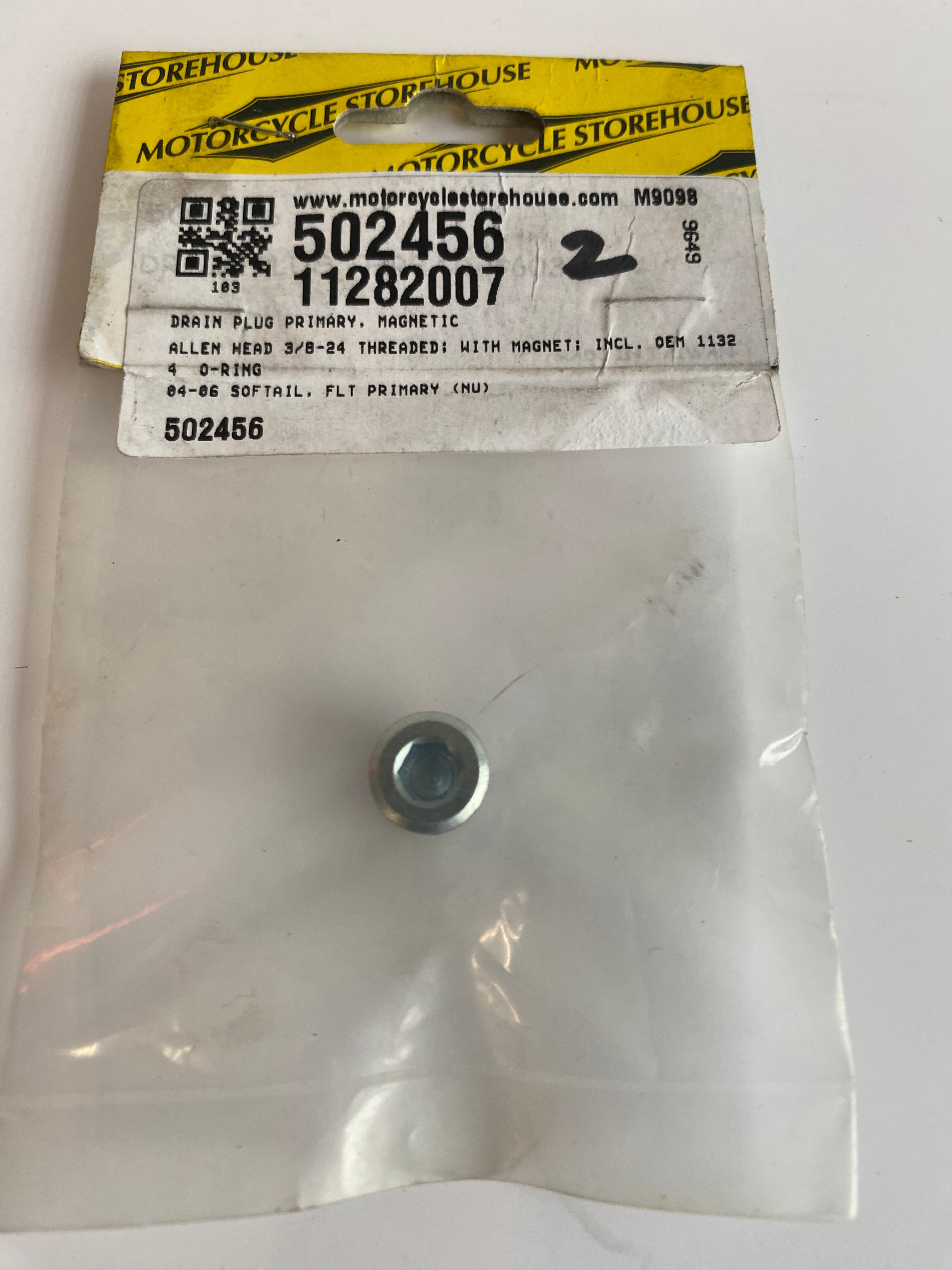 Bouchon de vidange d'huile transmission primaire Harley Davidson REF OEM 60391-04