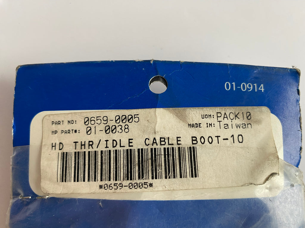 Jeu de 2 protections réglages câbles d'accélérateur Harley Davidson REF OEM 38653-01