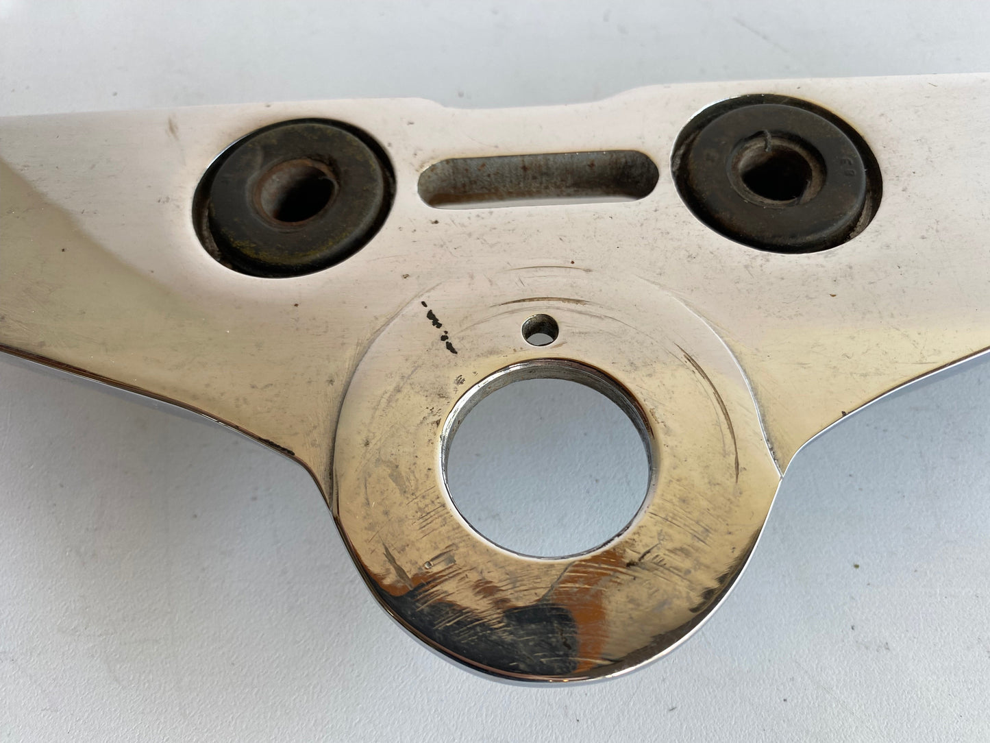 Té supérieur fourche chromé Harley Davidson REF OEM 45672-80B