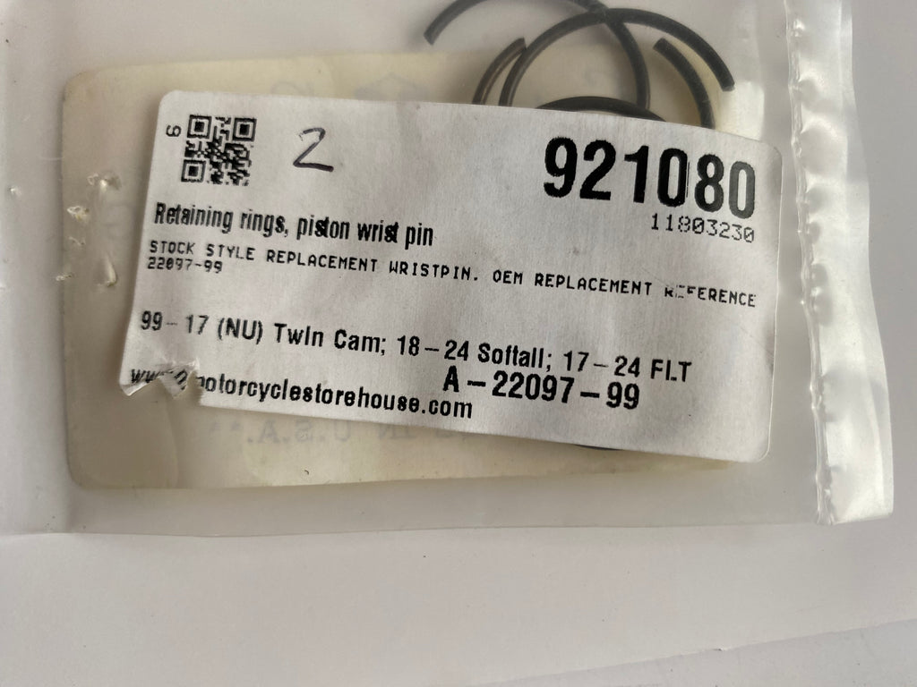 Circlip axe de piston Harley Davidson REF OEM 22097-99