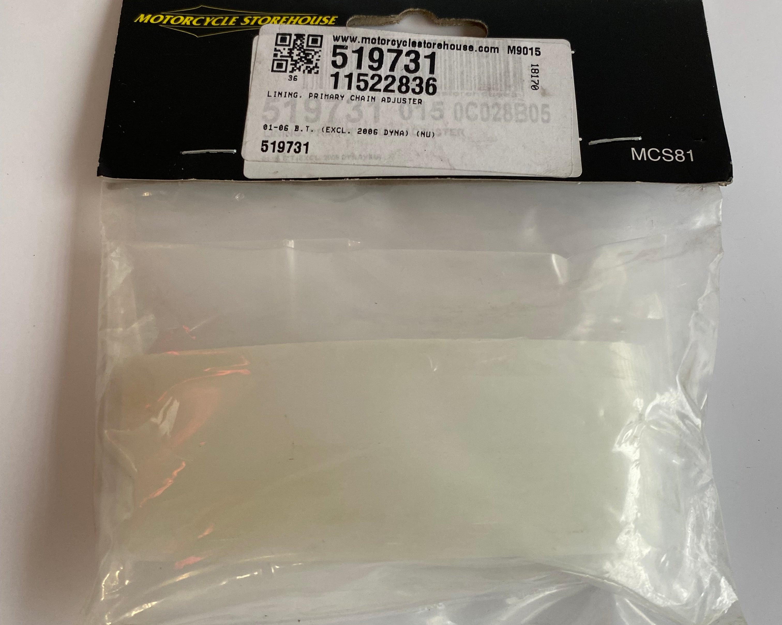 Patin tendeur de chaine transmission primaire Big Twin Harley Davidson REF OEM 39976-01