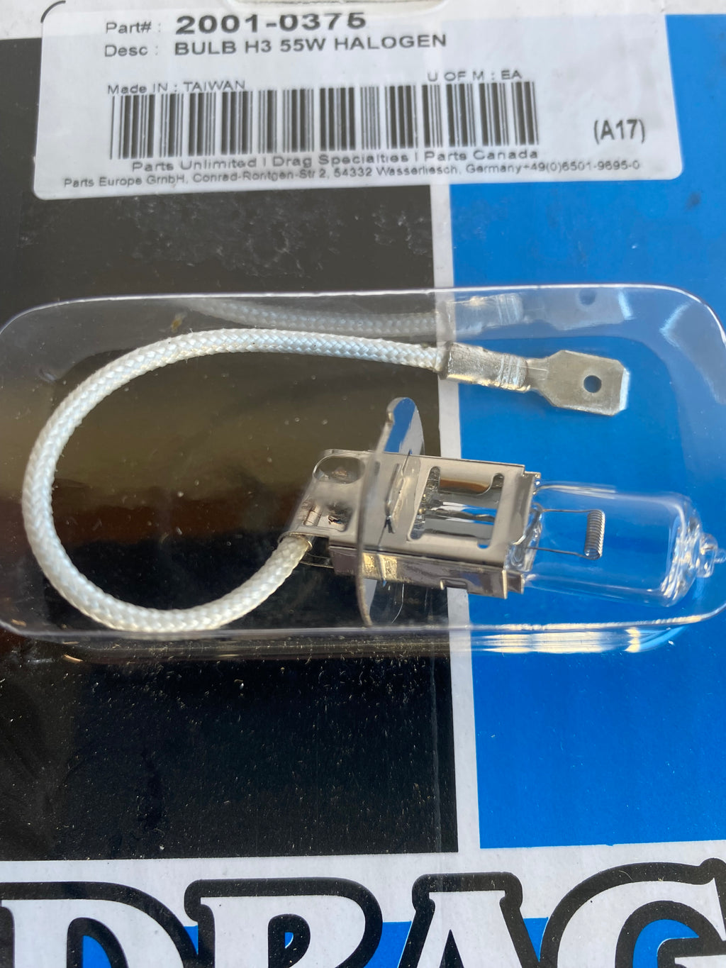 Halogenlampe H3 55W für Harley-Davidson Nebelscheinwerfer REF Drag 2001-0375