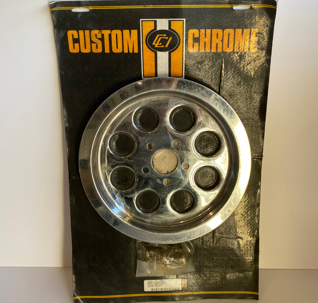 Cache couronne secondaire 70 dents courroie chromé Harley Davidson REF CCI 25-290