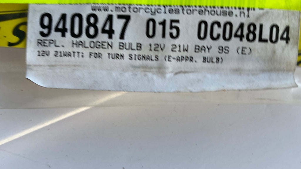 Halogen-Blinkerbirne 12V 21W BAY9S (E) Harley Davidson REF MCS 940847