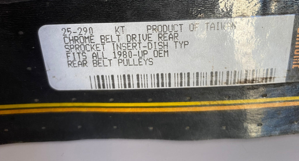 Cache couronne secondaire 70 dents courroie chromé Harley Davidson REF CCI 25-290
