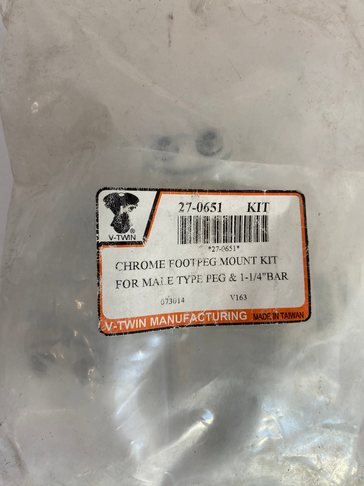Jeu de supports cale pied autoroute Harley Davidson REF V-Twin 27-0651