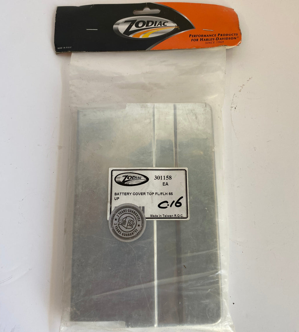 Couvercle batterie chromé Shovelhead Harley Davidson  REF OEM  66370-65