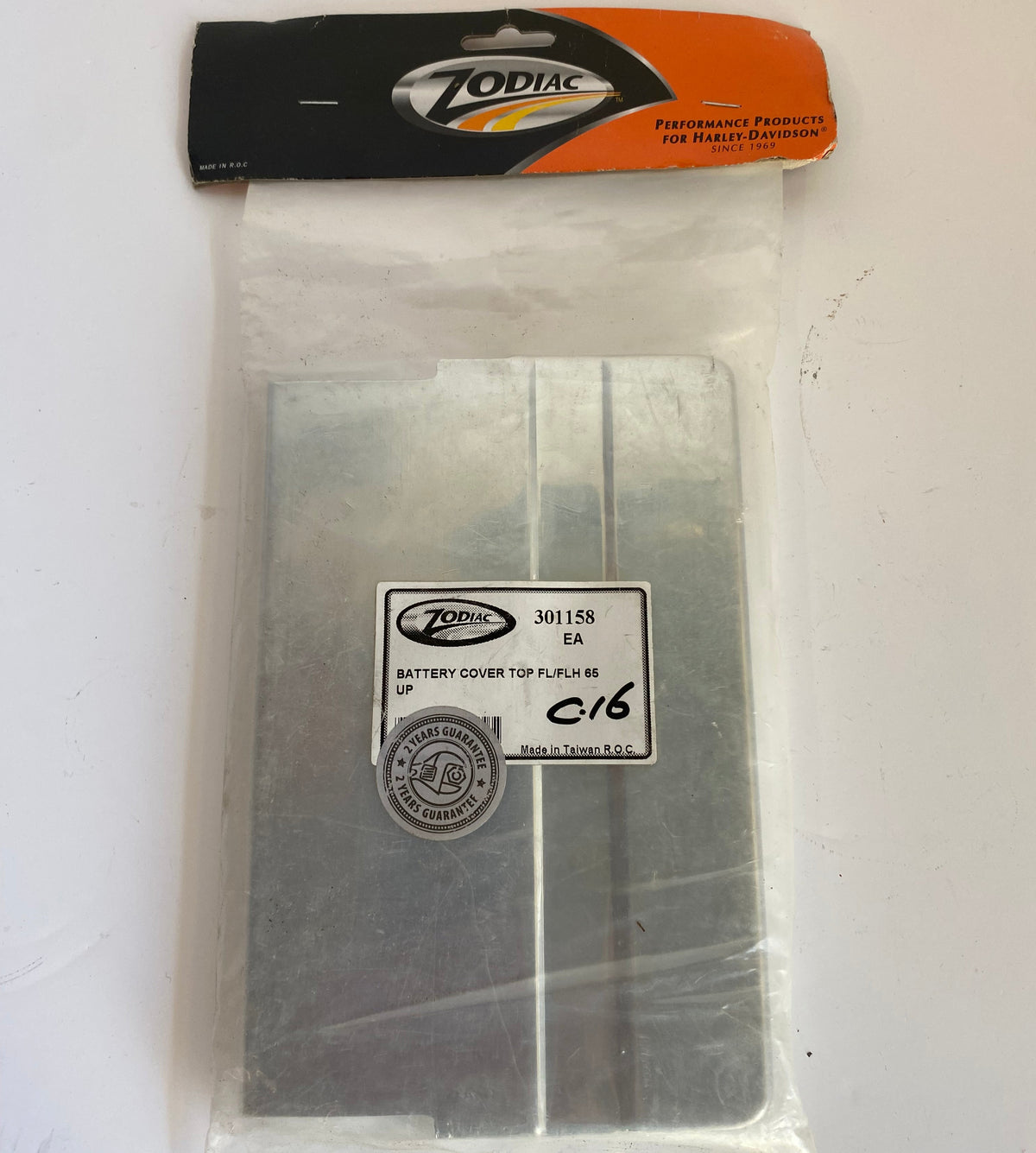 Couvercle batterie chromé Shovelhead Harley Davidson  REF OEM  66370-65