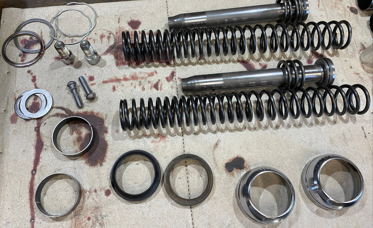 Fourche complète Dyna 49 mm Harley Davidson REF OEM 45400033 & 45400034