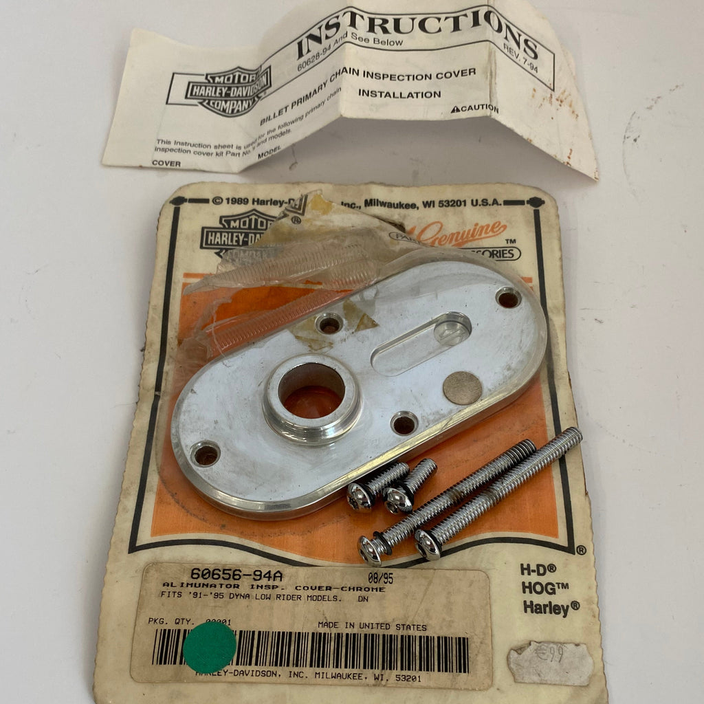 Trappe inspection collection Aluminator chromé Dyna Harley Davidson REF OEM 60656-94A