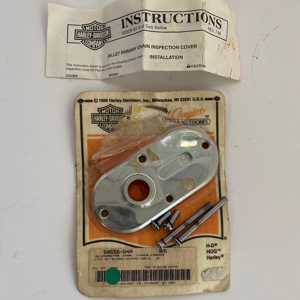 Trappe inspection collection Aluminator chromé Dyna Harley Davidson REF OEM 60656-94A