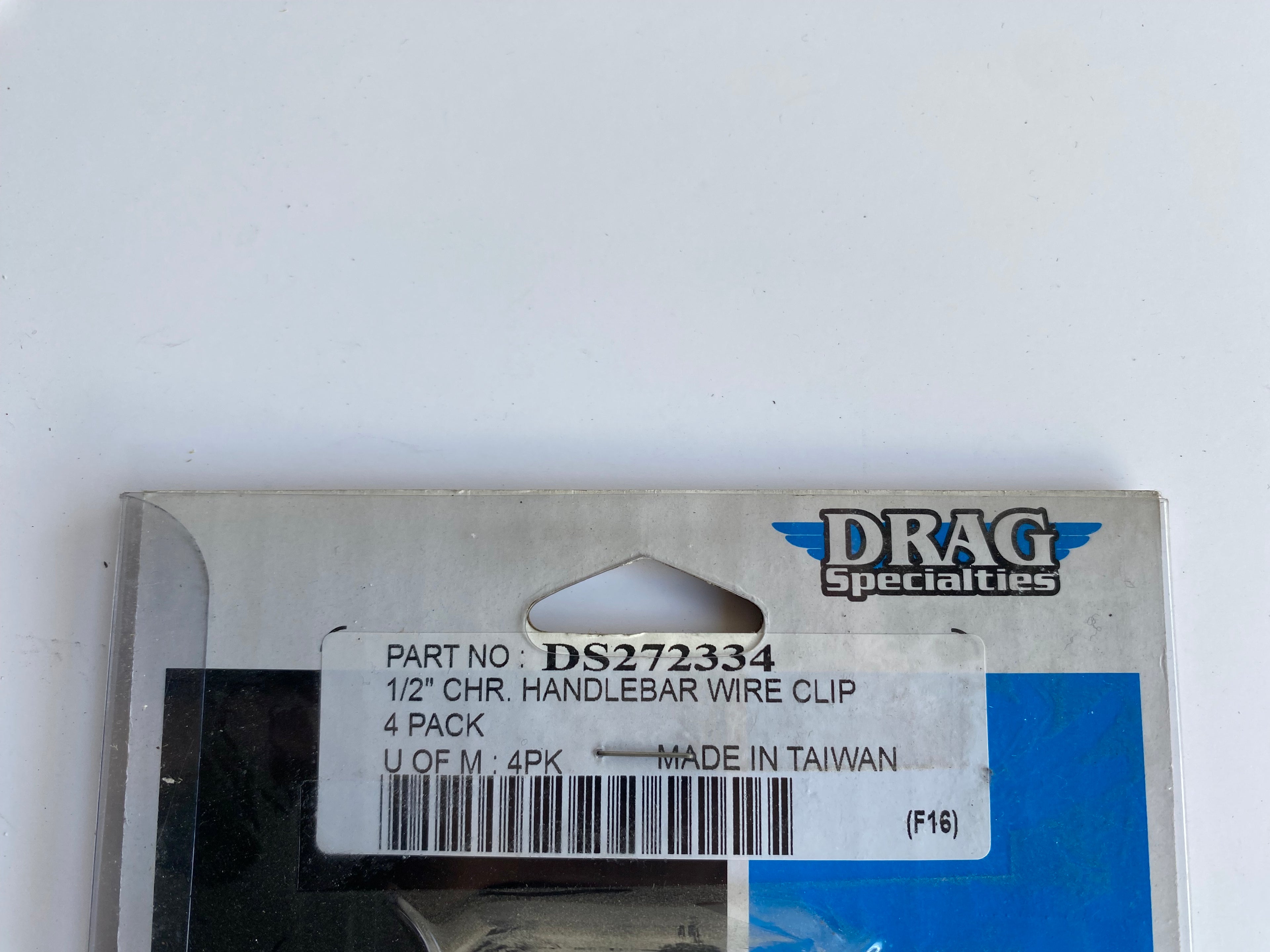 Clips 1/2 chrome de câblage pour guidon Harley Davidson REF Drag DS-272334