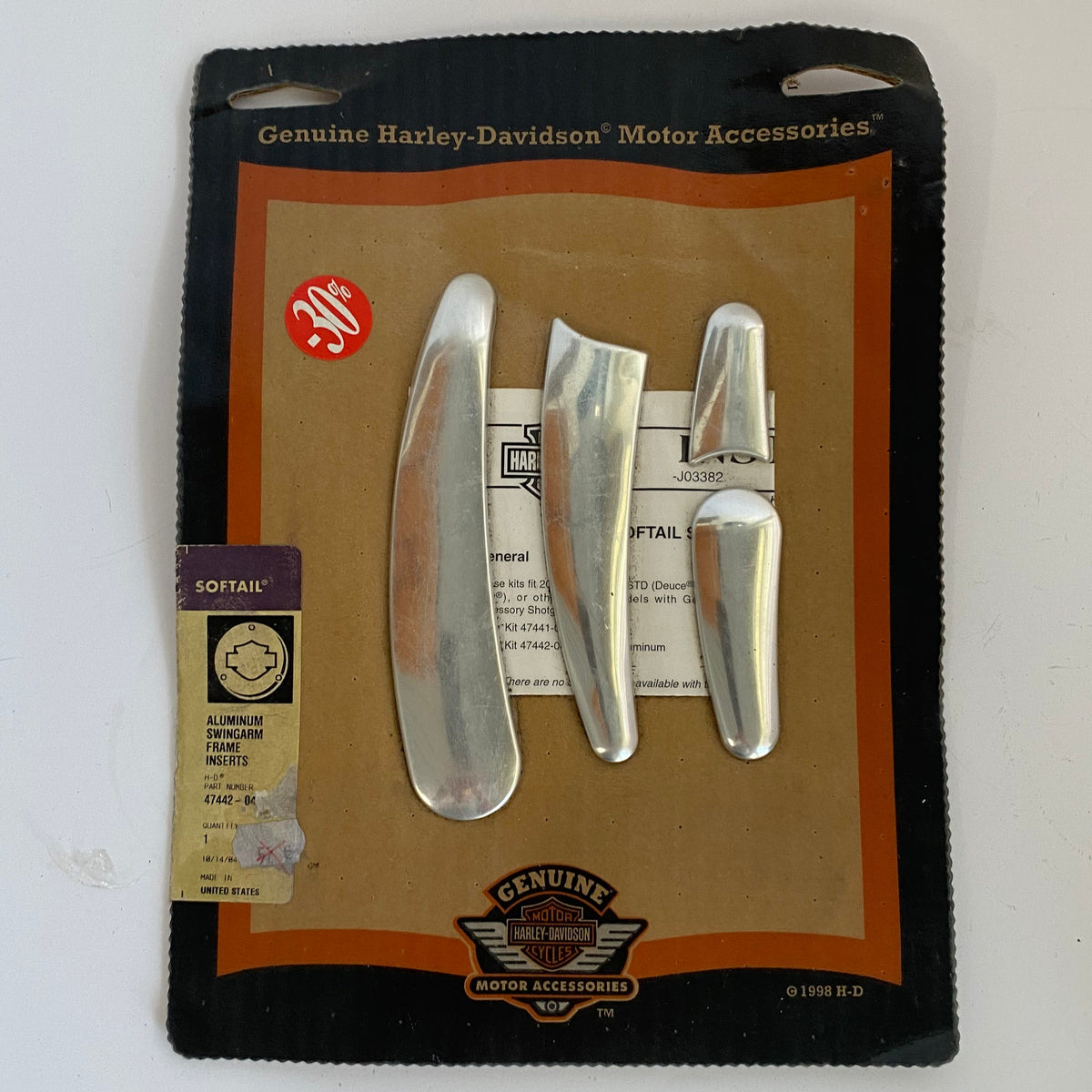 Inserts aluminium cache cadre Softail Twin Cam Harley Davidson REF 47442-04